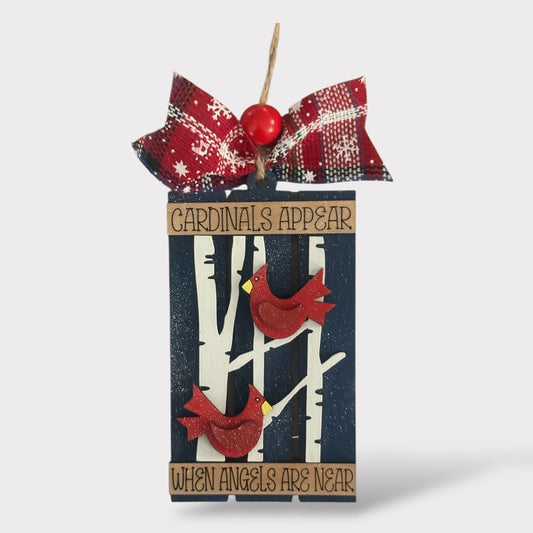 DIY Ornament Kit - Angels Are Near handmade laser wood decor 96 and Birch