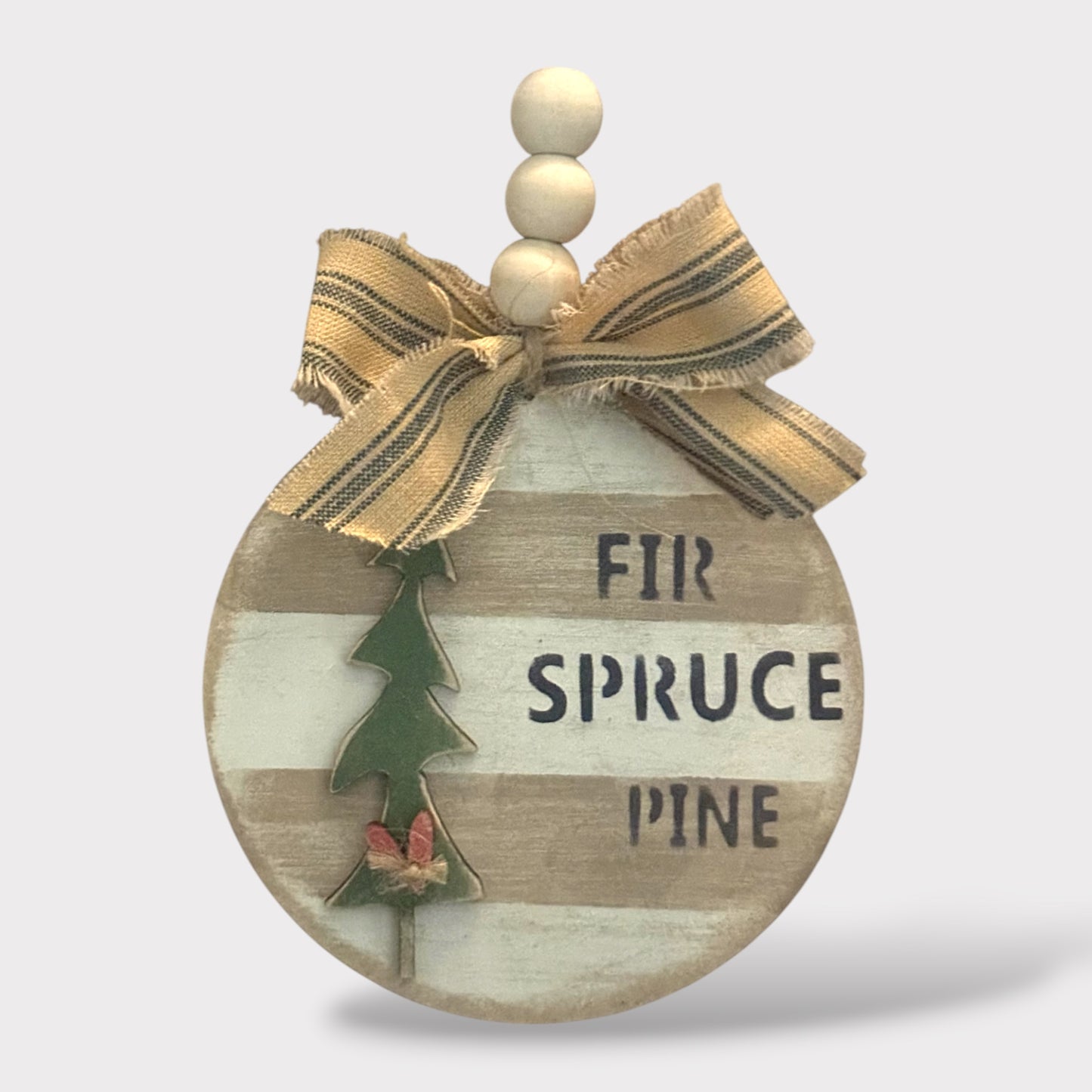 Rustic Tree Ornament handmade laser wood decor 96 and Birch