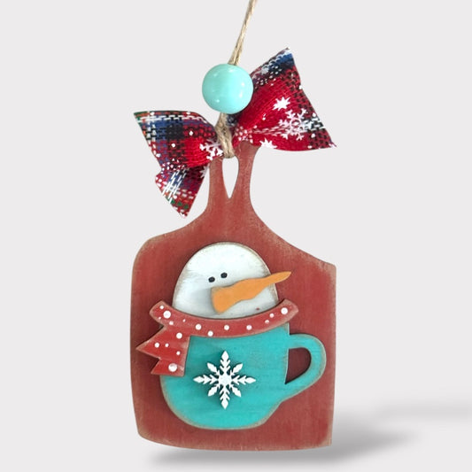 DIY Ornament Kit - Snowman in Mug