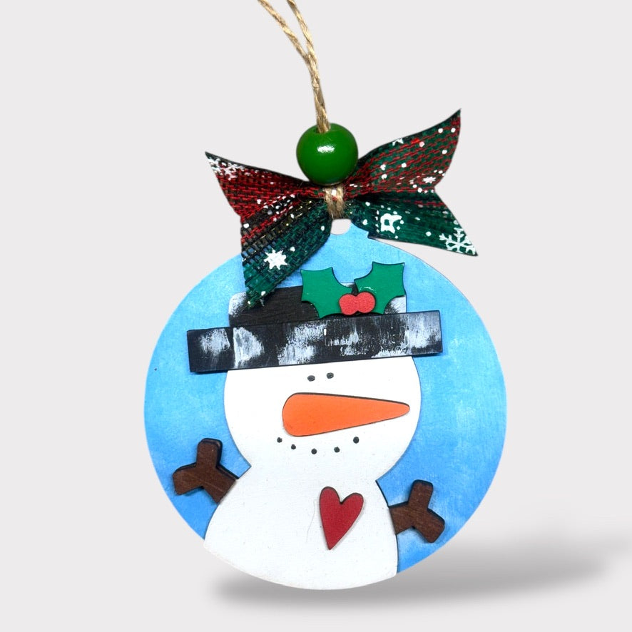 DIY Ornament Kit - All Heart handmade laser wood decor 96 and Birch
