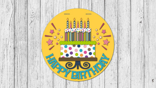 Happy Birthday Door Hanger