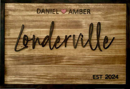 Personalized Last Name Sign