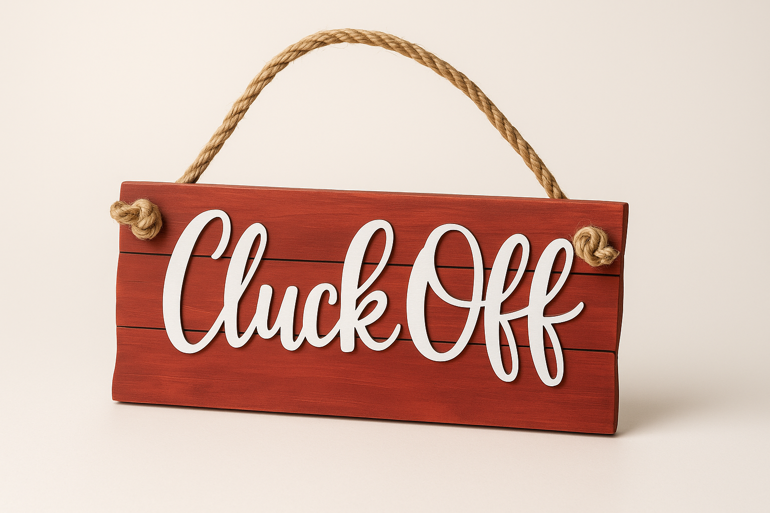 Cluck Off handmade laser wood decor 96 and Birch