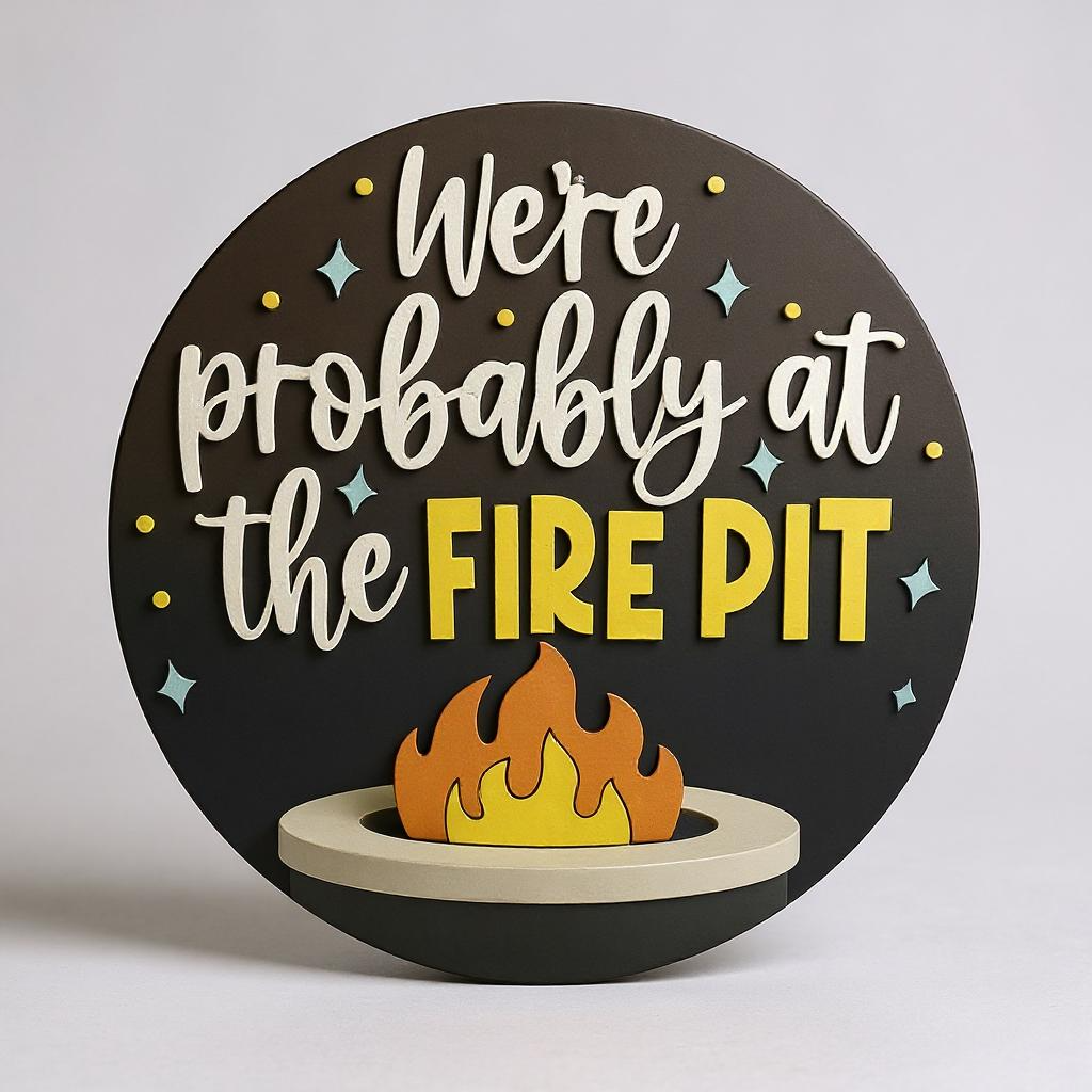 Probably at the Firepit handmade laser wood decor 96 and Birch