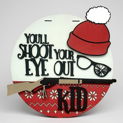 You'll Shoot Your Eye Out Kid handmade laser wood decor 96 and Birch