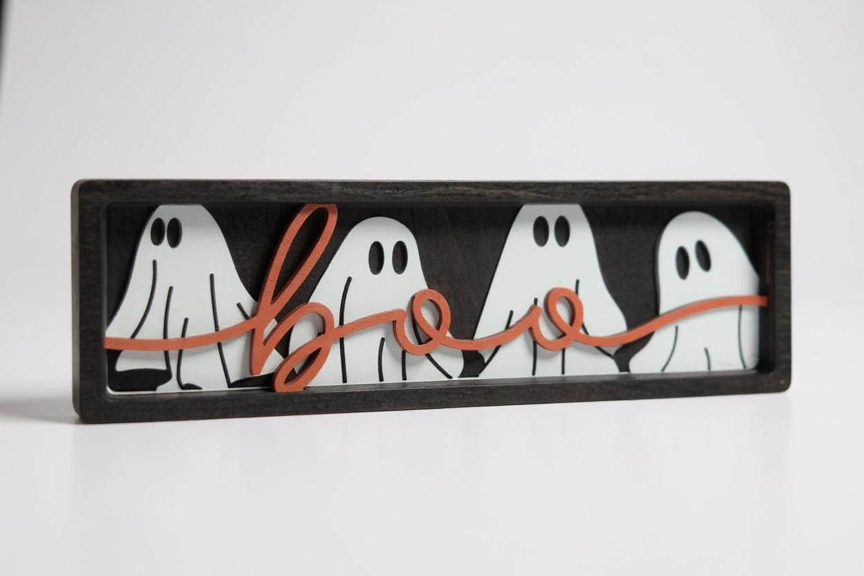 Boo Ghosts Shelf Decor