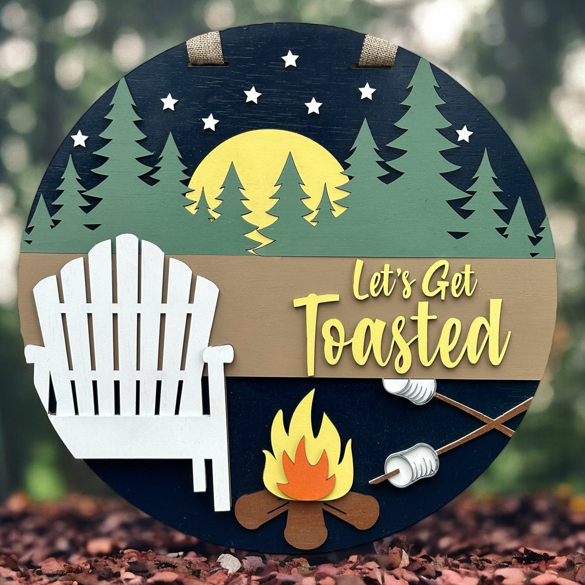 Let's Get Toasted handmade laser wood decor 96 and Birch