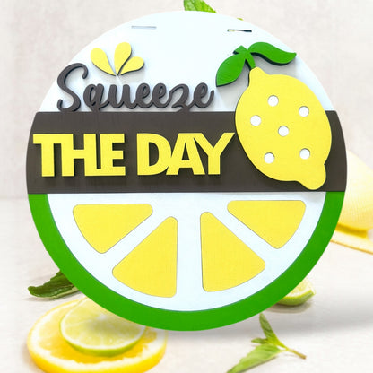 Squeeze the Day handmade laser wood decor 96 and Birch