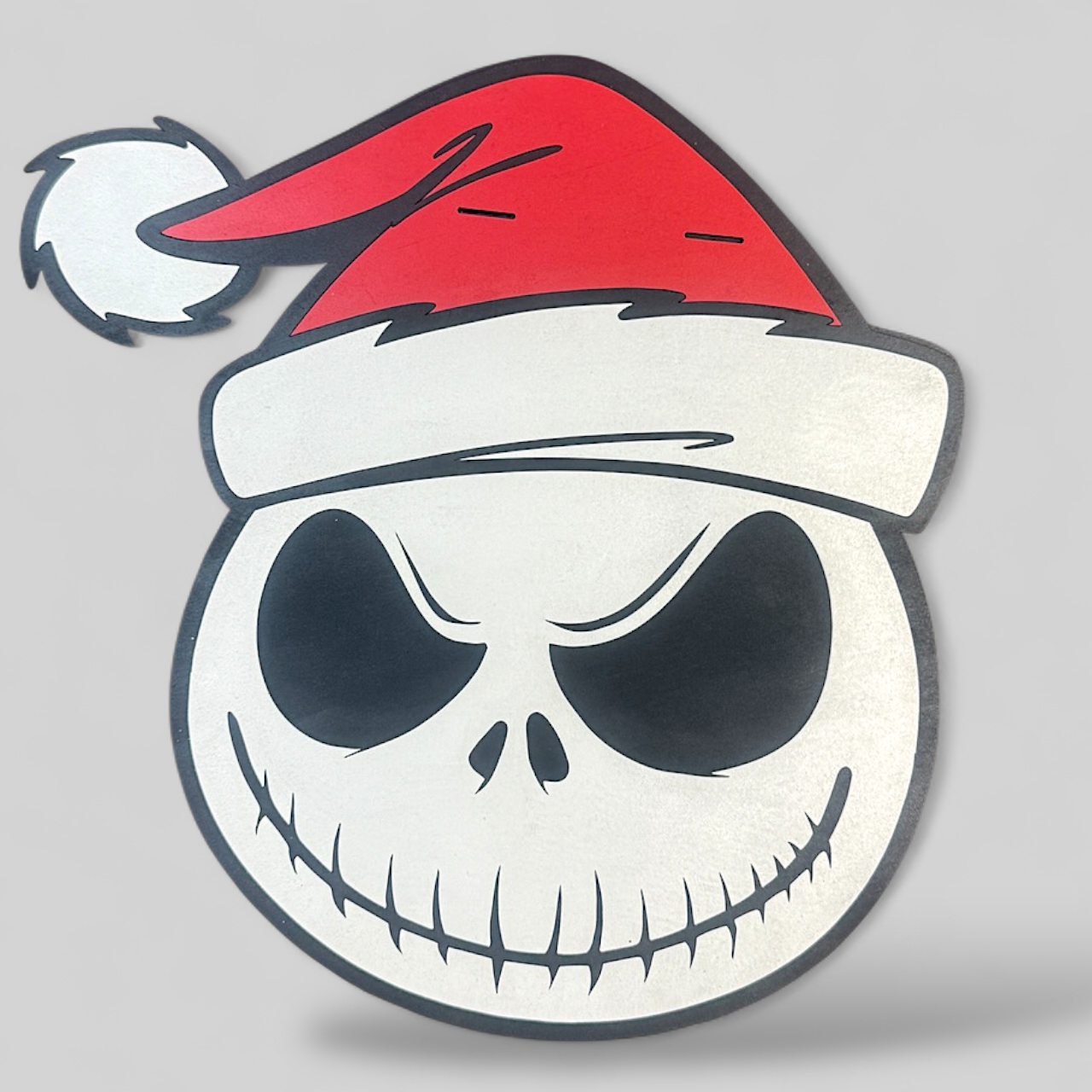 Jack Skelly Santa Hat handmade laser wood decor 96 and Birch