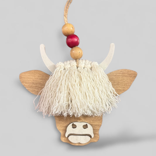 Highland Cow Bangs Ornament