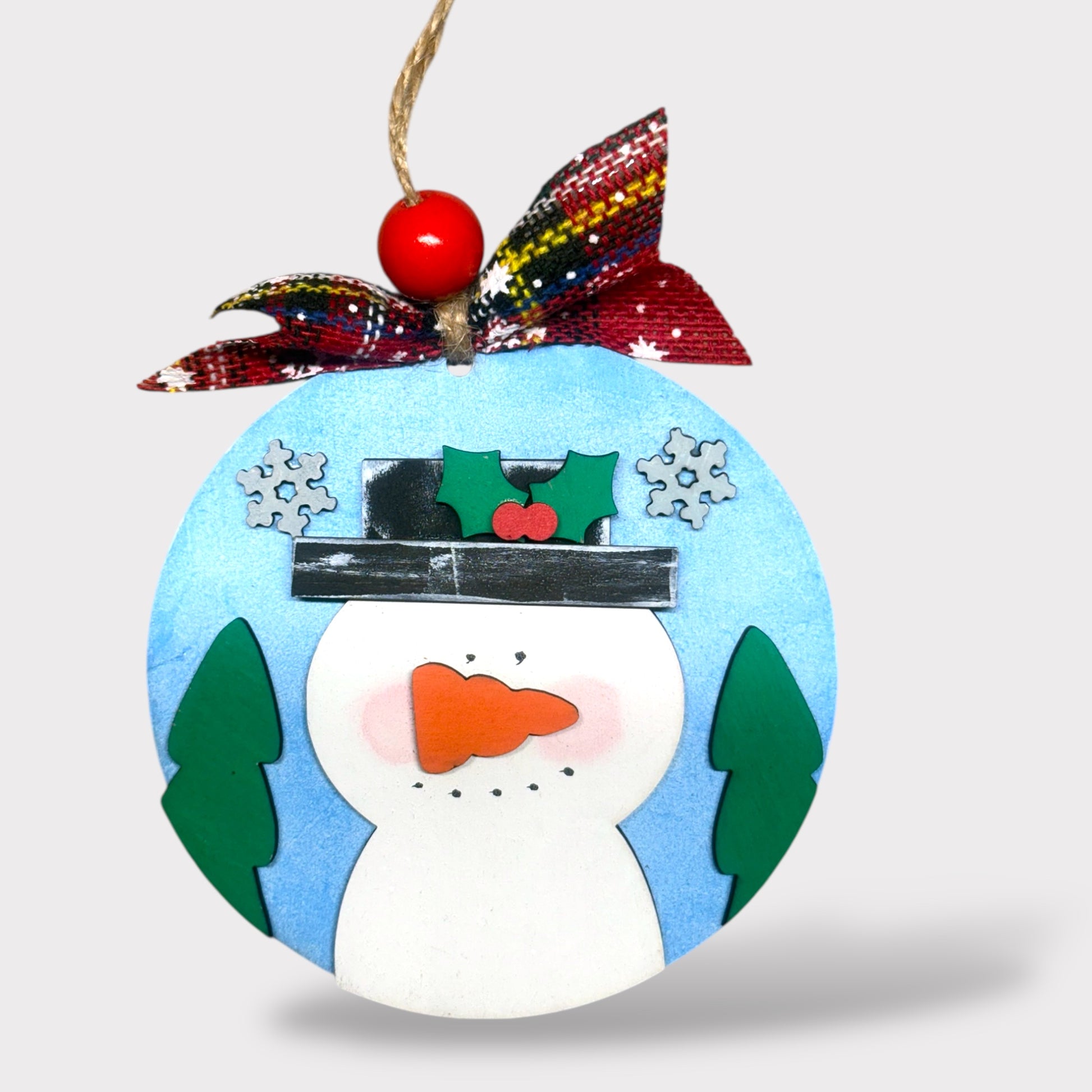 DIY Ornament Kit - Winter Wonderland handmade laser wood decor 96 and Birch