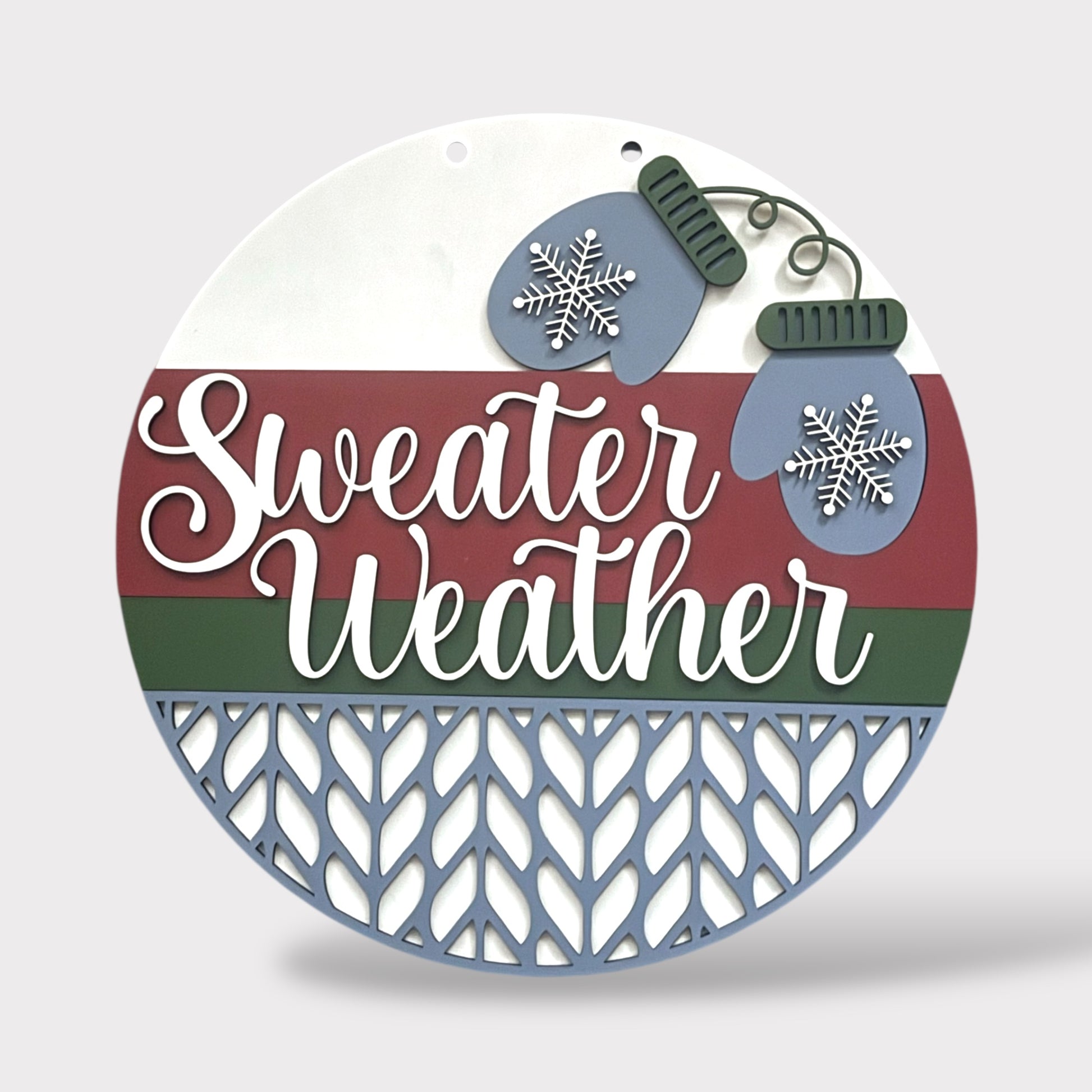 Sweater Weather handmade laser wood decor 96 and Birch