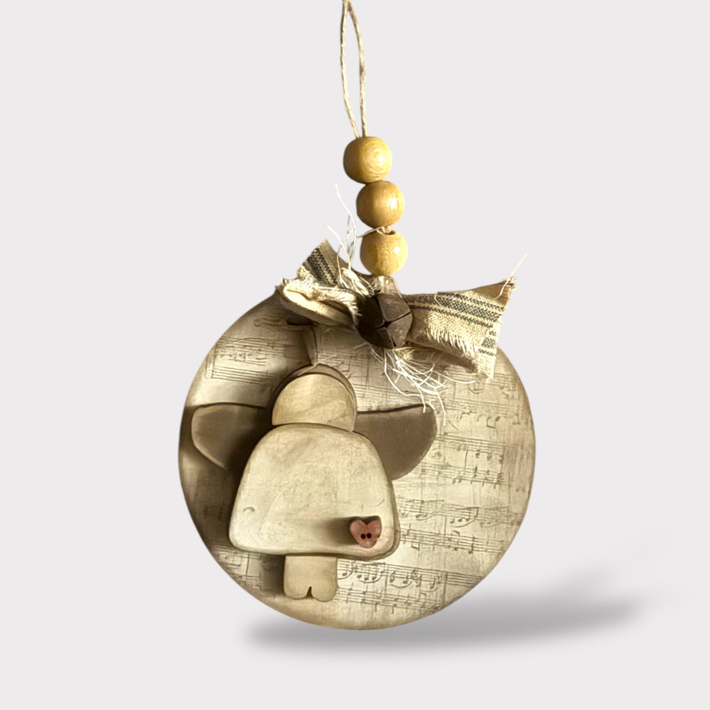 Rustic Angel Ornament