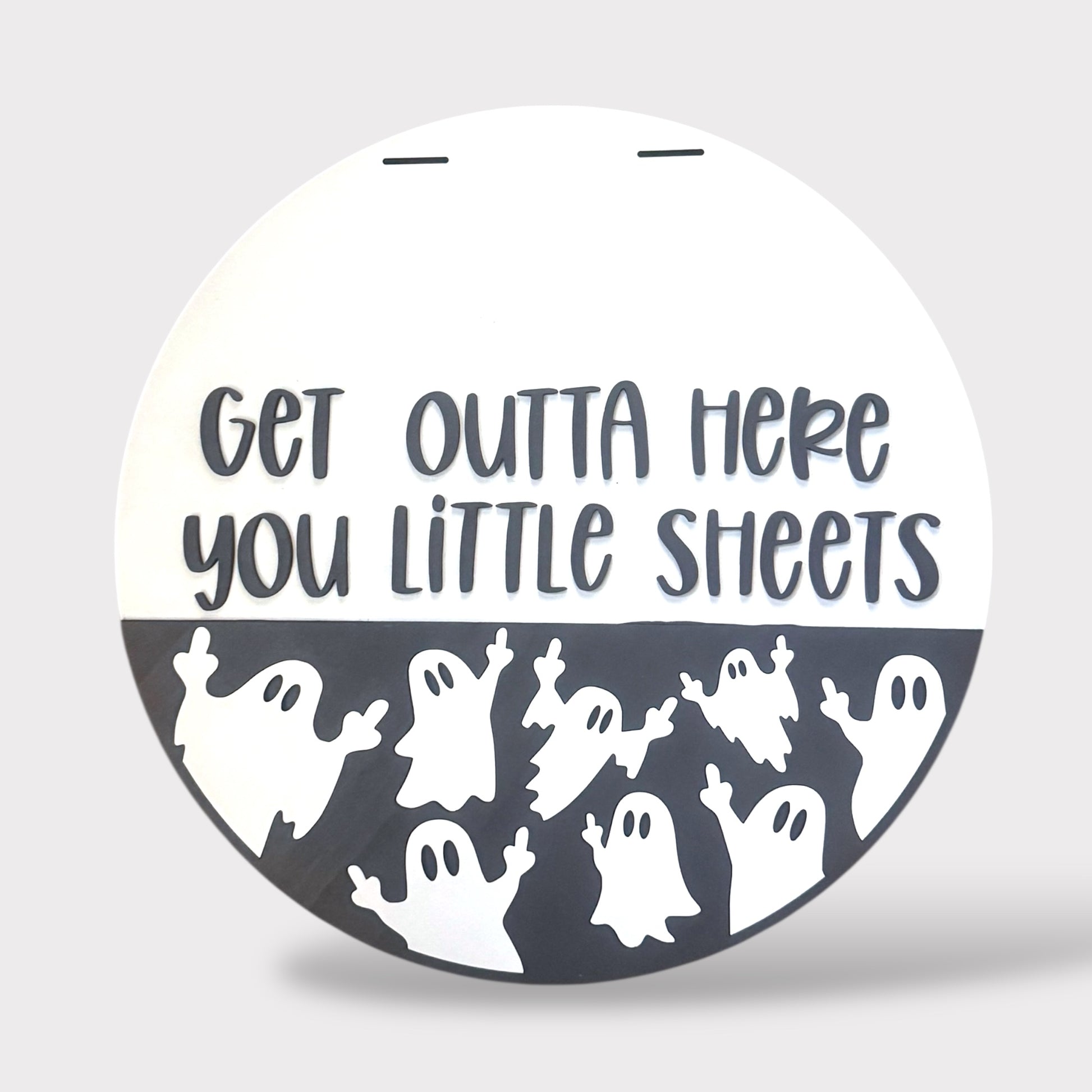 Get Outta Here handmade laser wood decor 96 and Birch
