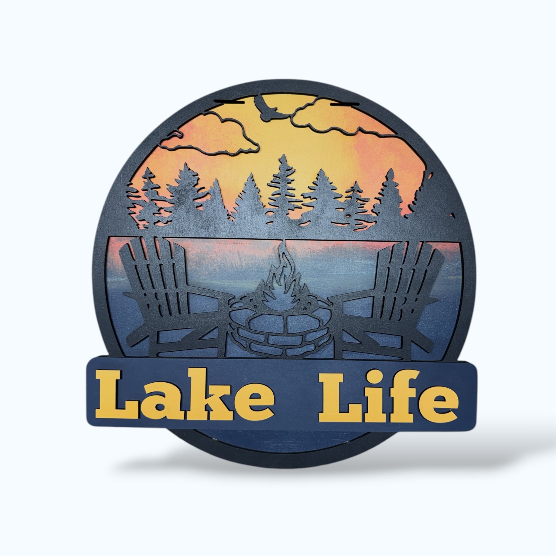 Lake Life Chairs handmade laser wood decor 96 and Birch
