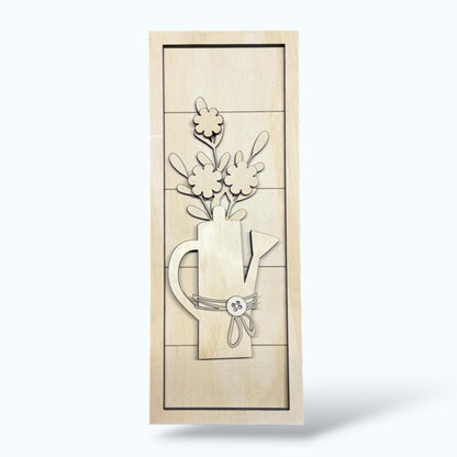 Shiplap Trio - Gardening handmade laser wood decor 96 and Birch