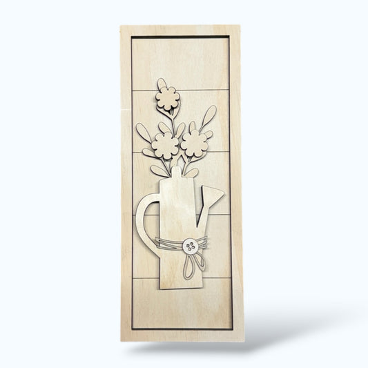 Shiplap Trio - Gardening handmade laser wood decor 96 and Birch